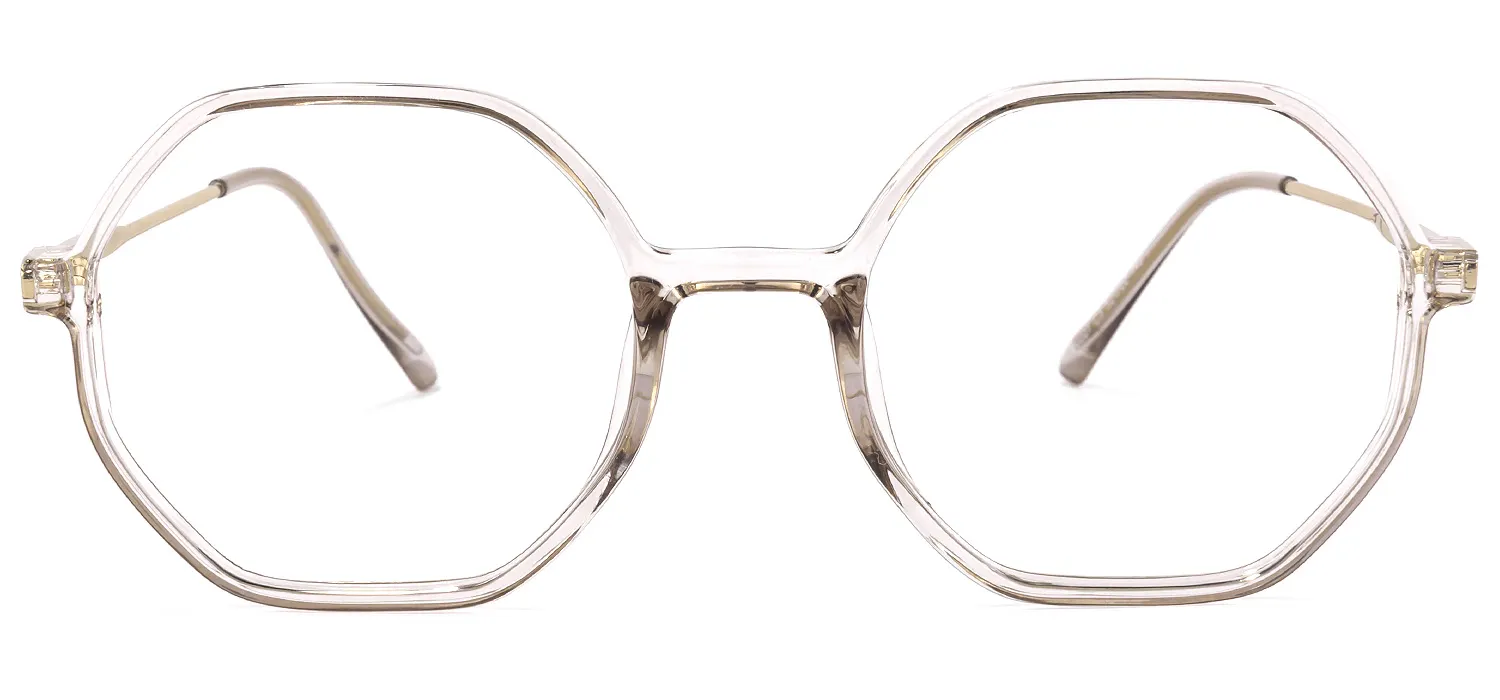 Tanner Hellrosa Kristall Geometrisch Brille Hellrosa