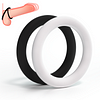 Silicone Cock Ring 2 Pack Waterproof For Him