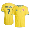 LUIS D&iacute;AZ #7 Colombia Home Player Version Jersey World Cup 2026