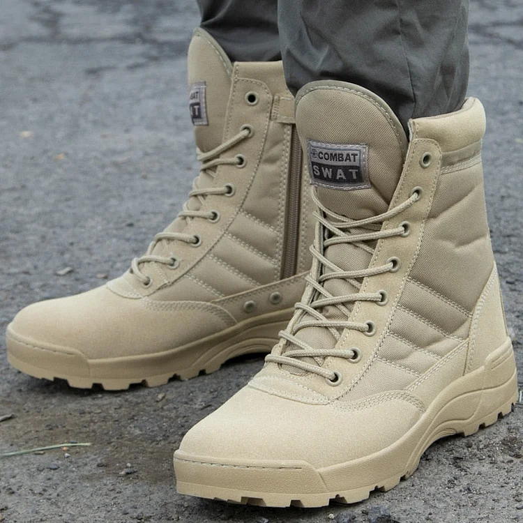 Bottes solides et confortables de style militaire