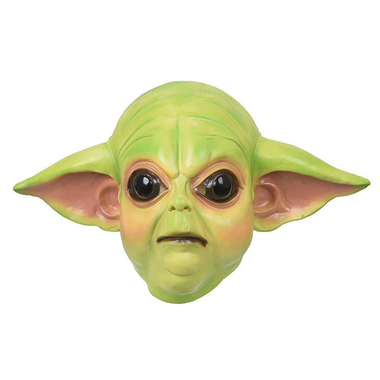 Baby Yoda Cosplay Star Wars Costume Mask-elleschic