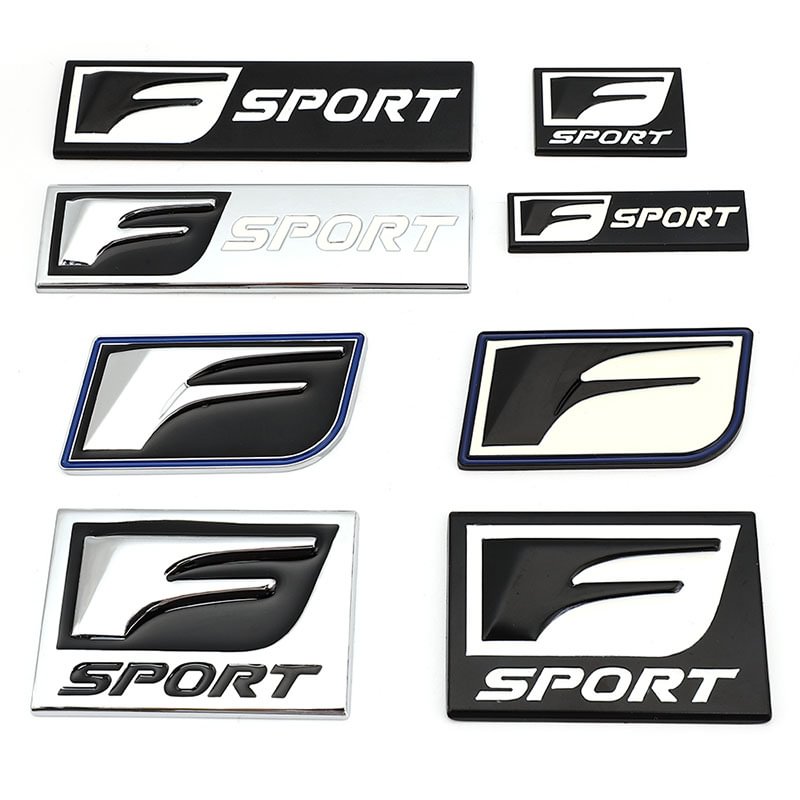 3D Metal F Sport Badge Emblem Decals Car Stickers for Lexus IS200T IS250 IS300 voiturehub dxncar