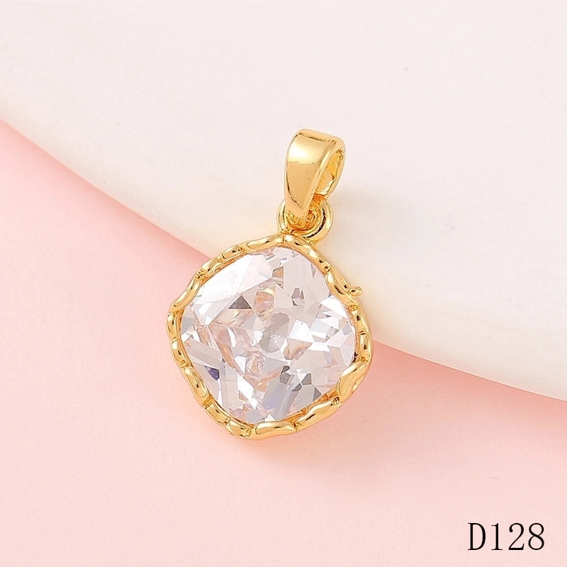 1 Piece Copper Fruit Bow Knot Pendant