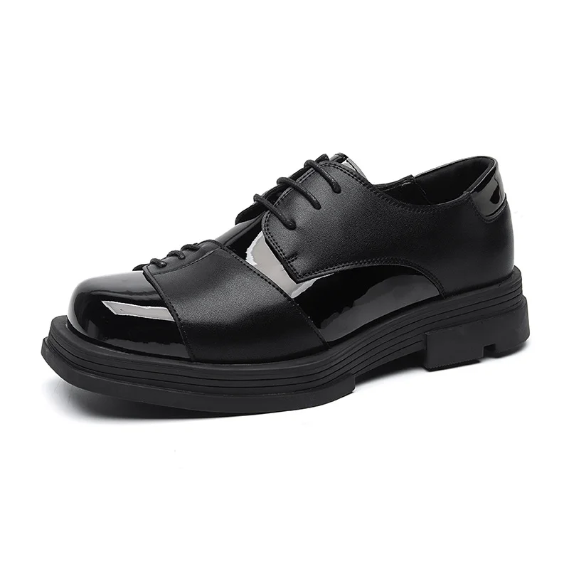 Colourp Colourp Shoes Male British Business Dress Korean Version Of Square Head Splicing Leisure Trend Youth Studio Suit Shoes 1189-R