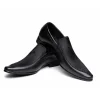 Fashion Mens Black Leather Dress Shoes 