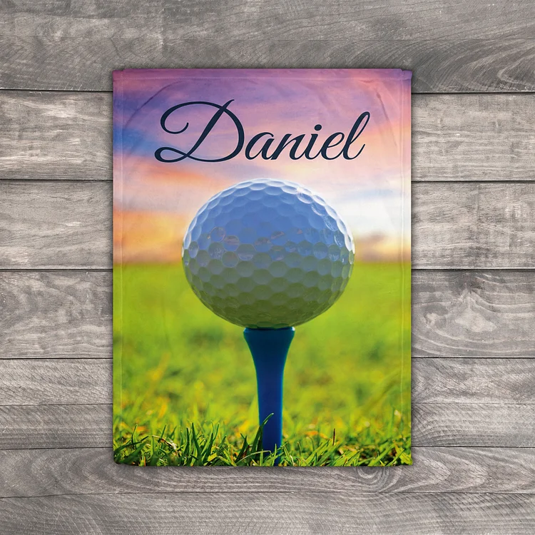 Personalized Golf Blanket For Comfort & Unique|BKKid208[personalized name blankets][custom name blankets]