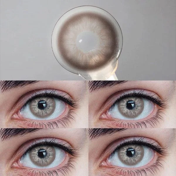 【NEW】Angelic Glow Halo Hazel Brown Colored Contact Lenses