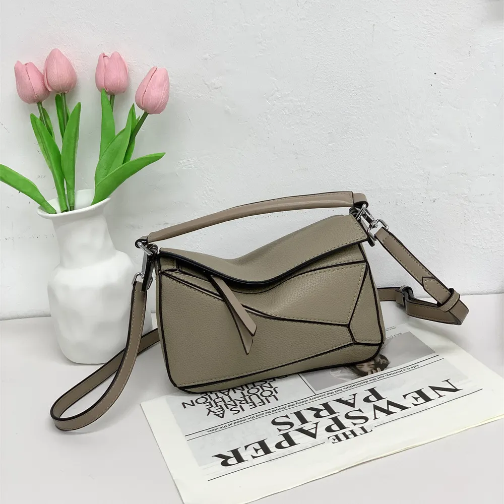 Geometric bag mini fashion versatile pillow bag large capacity underarm women's bag single  shoulder crossbody bag-vocosishoes
