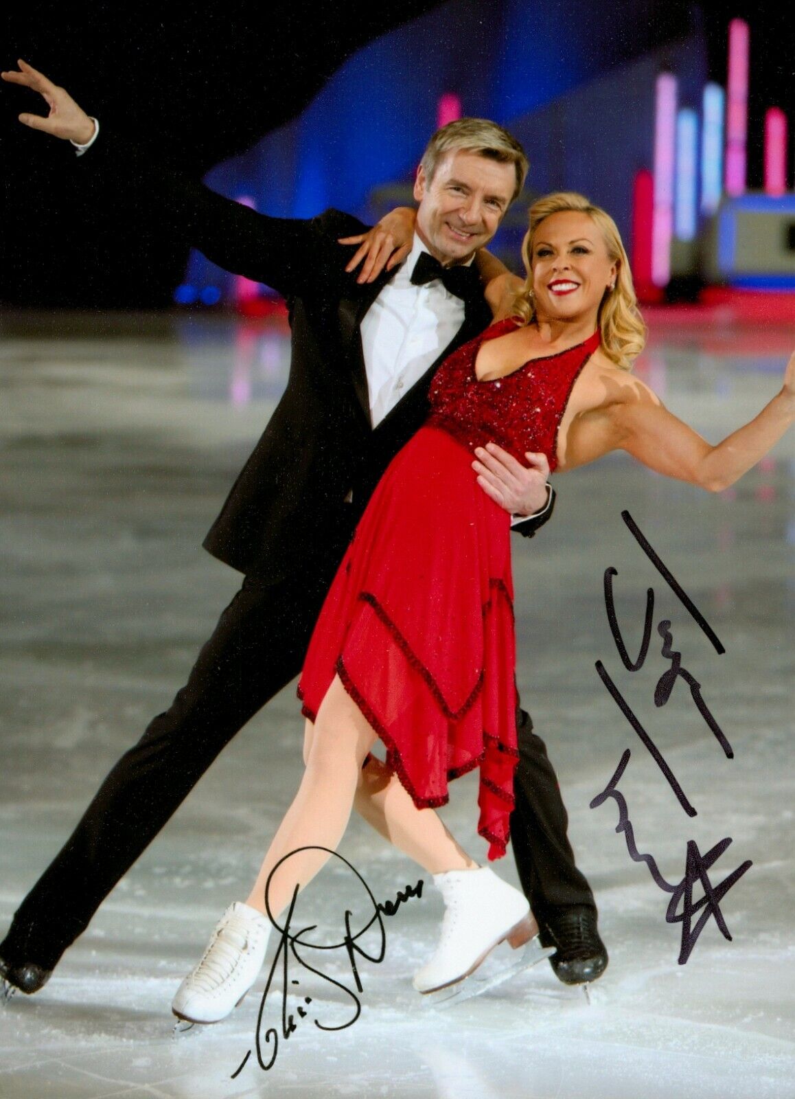 Torvill & Dean Hand Signed 6x4 Photo Poster painting Olympic Ice Skating Dancers Autograph + COA