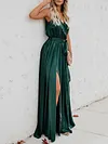 Split-Side Lace-Up Sleeveless Maxi Dresses