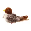 Jouet interactif en peluche d'oiseau simul&eacute; pour chat avec son d'oiseau