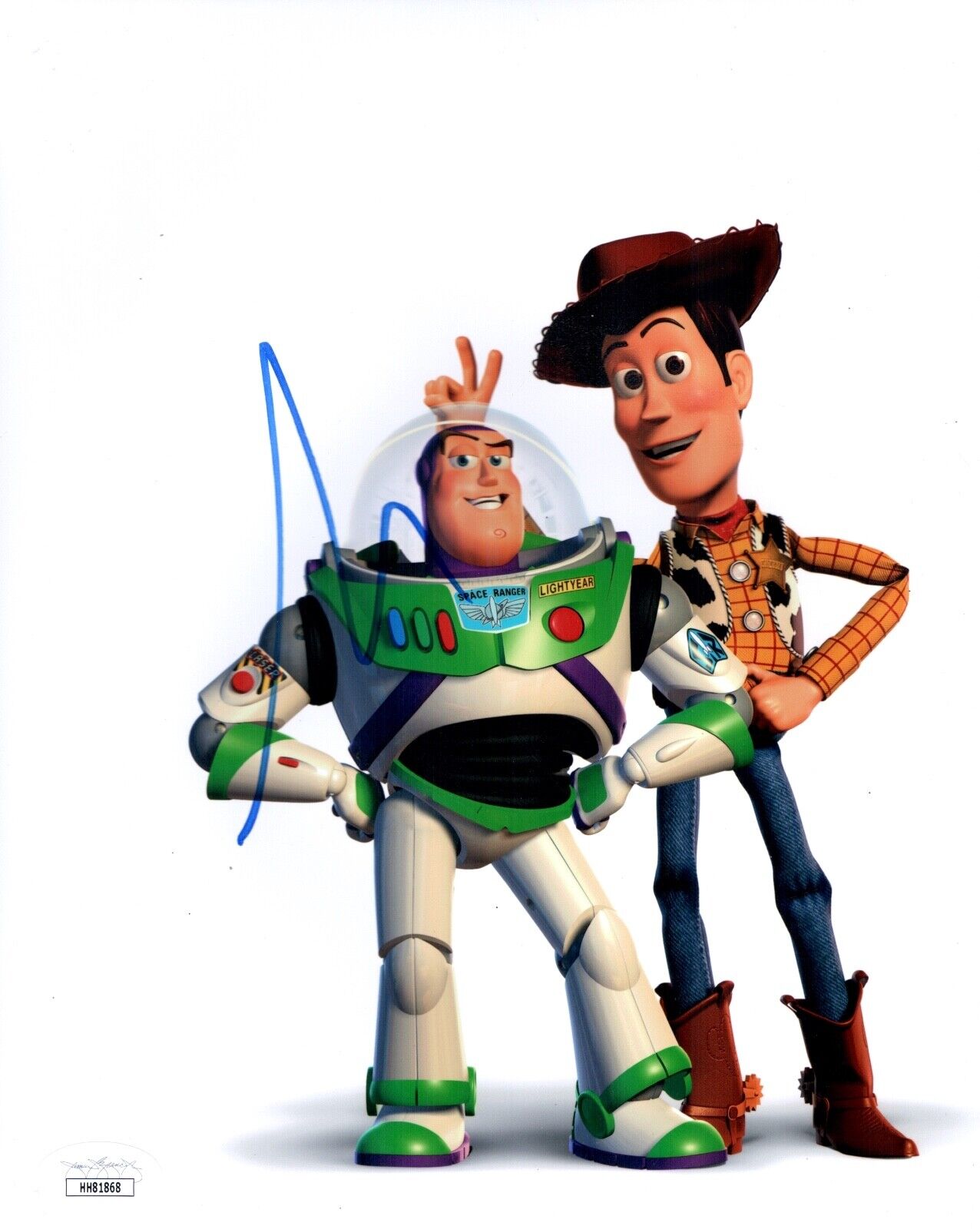 TIM ALLEN Signed BUZZ LIGHTYEAR 8x10 Photo Poster painting In Person TOY STORY Autograph JSA COA