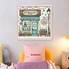 Sewing House-14CT Stamped Cross Stitch 40*40cm/15.75*15.75in