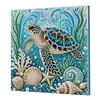 Framed Turtle - Pearls Painting Kit DIY Diamond Painting Pearl Dot Crafts 20x20CM