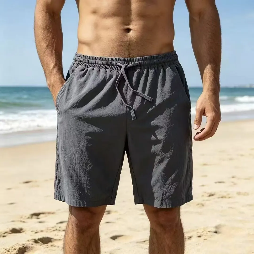 Men's Holiday Linen Shorts-INSPIREUSE