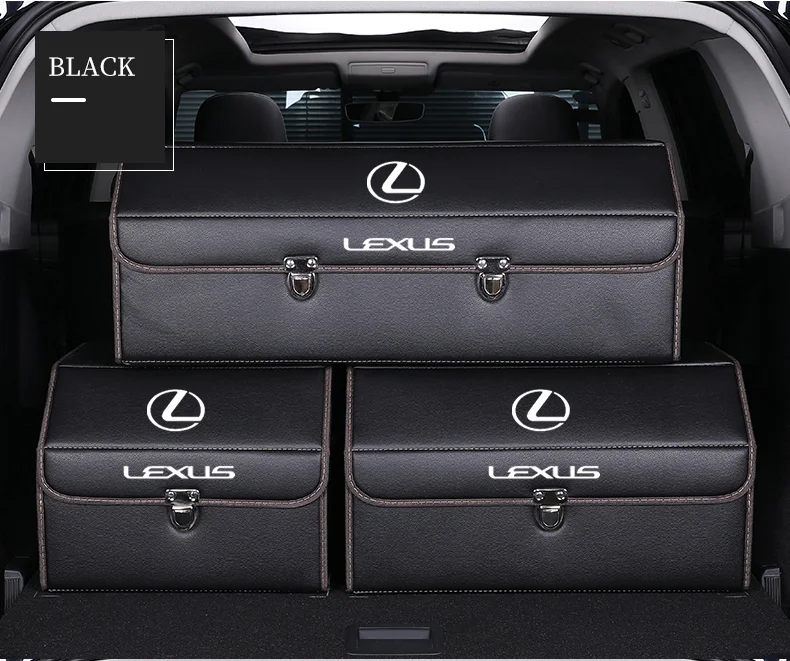 Car Trunk Leather Storage Box