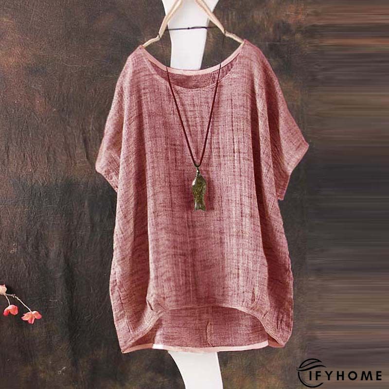 zolucky 3/4 Sleeve Crew Neck Shirts & Tops | IFYHOME