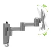 Monitor Arm Wall Mount Bracket for PC TV 13-32 Inch Screen Ergonomic Adjustable Axis Tilt Swivel Lifter with Quick Release Base Holds 40 lbs/18KG