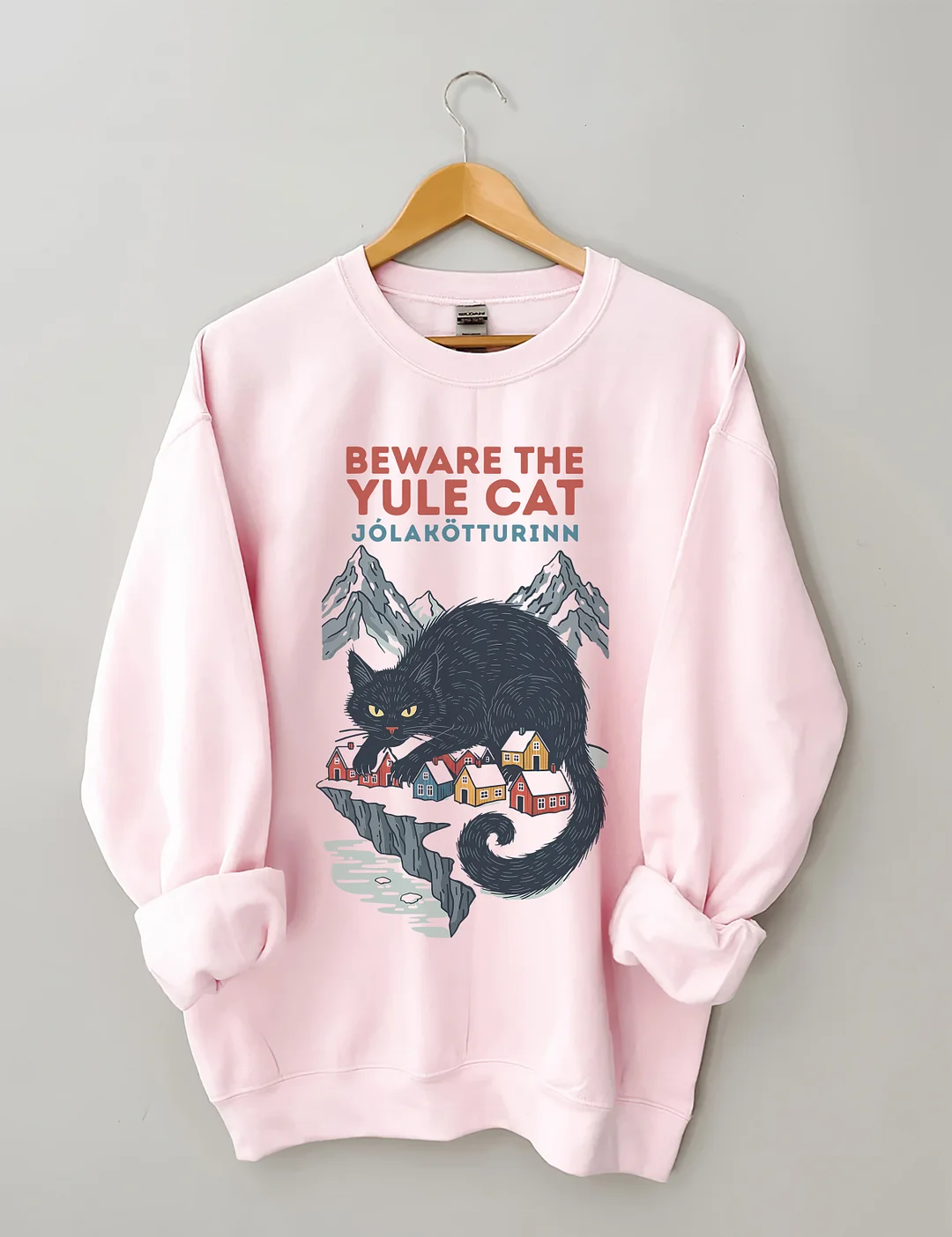 Beware The Yule Cat Icelandic Jólakötturinn Sweatshirt