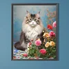 Diamond Painting-DIY Full Round Drill Noble Cat(40*40CM)