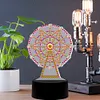 DIY Diamond Painting 7 Color Night Light Lamp Home Decoration Ornament Gift Kit(Ferris wheel)