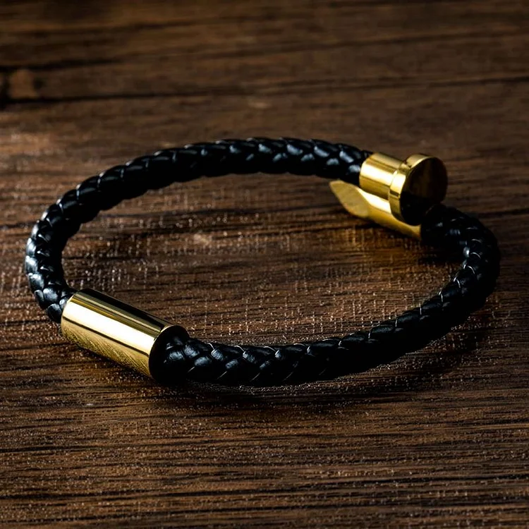 The Luxe Set Gunmetal Nail Bracelet