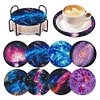 8pcs DIY Galactic System Diamond Painting Acrylic Coasters