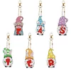 DIY Diamond Painting Keychain-6pcs/Set Gnome Bag Keychain Jewelry Gift