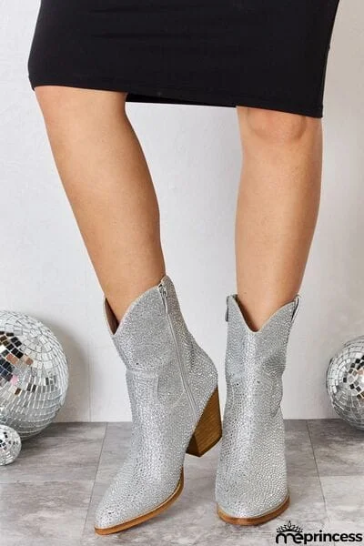 Melody Rhinestone Ankle Booties