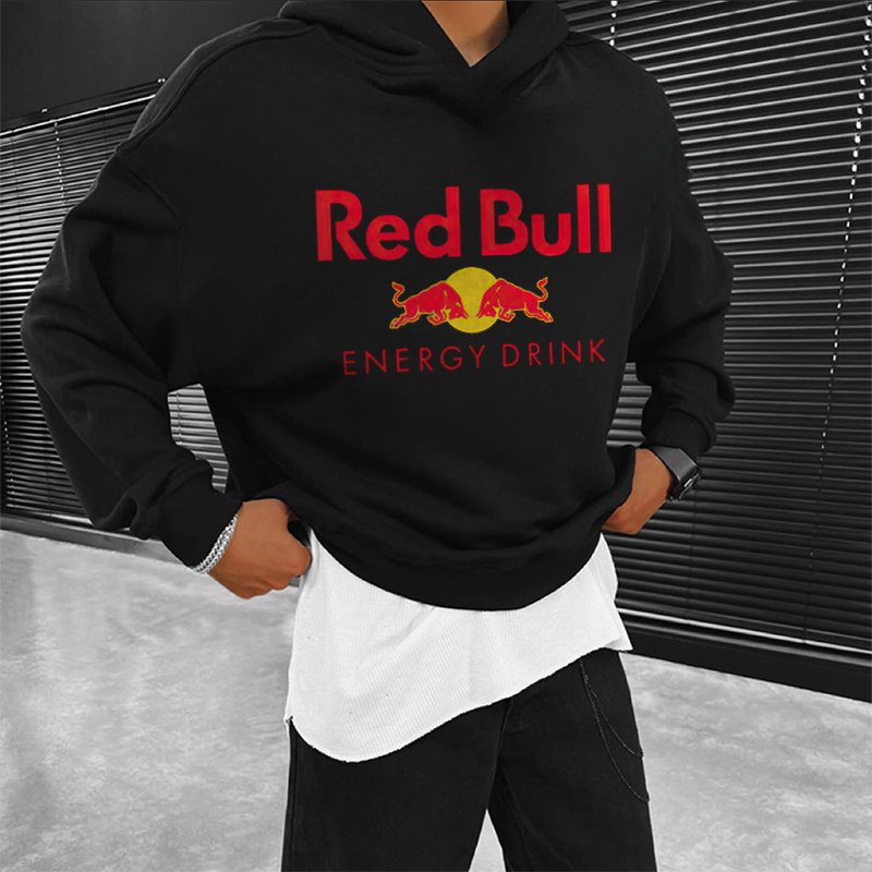 Red Bull Energy Drink Printed Men's Hoodie