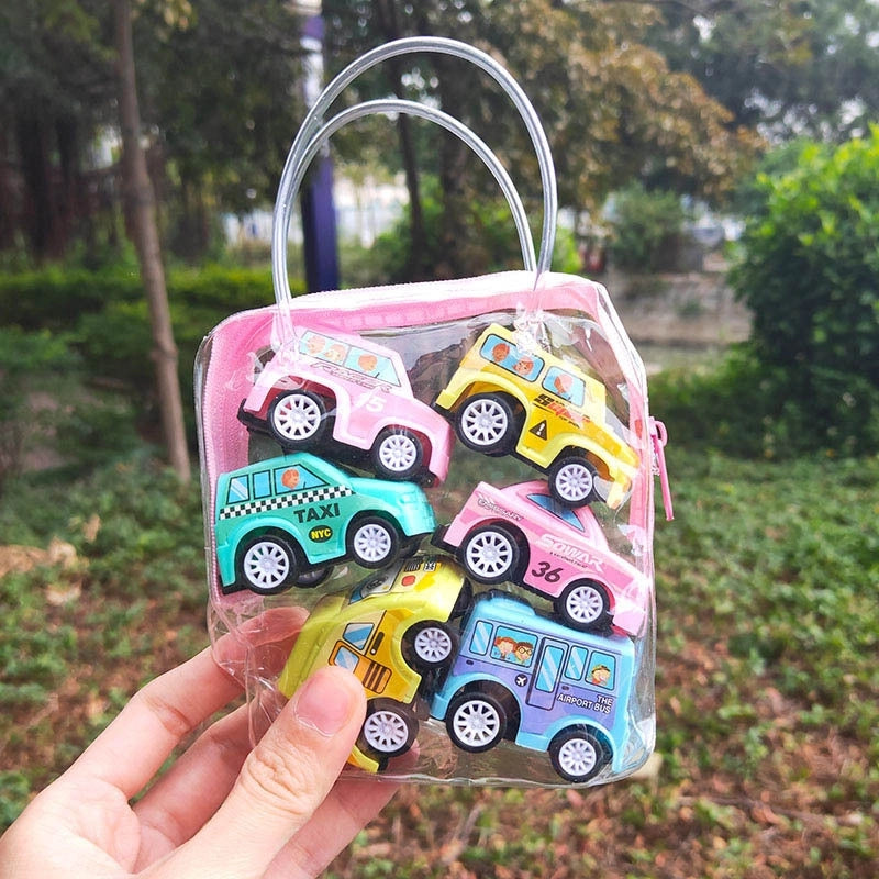 Children’s Cartoon Mini Inertia Pull Back Car Set Toy