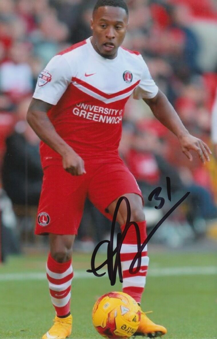 CHARLTON ATHLETIC HAND SIGNED CALLUM HARRIOTT 6X4 Photo Poster painting 1.