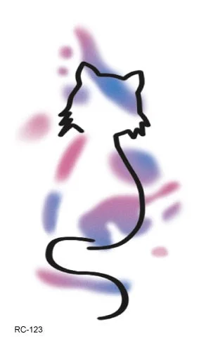 Mermaid Cat Fox Flower Wind chimes rabbit Waterproof Temporary Tattoo Sticker Rose Flash Tattoos Body Art Fake Arm tatoo Women