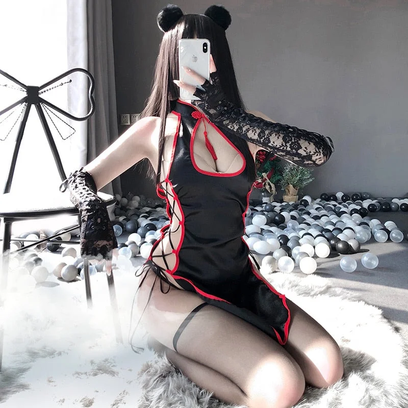 Cosplay Play Costumes Charming Side Open Design Porno Outfit Japanese Anime Sexy Lingerie For Women Cheongsam Dr Stone 0729