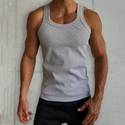 Men's Plain Slim Casual Sleeveless Vest Lixishop 