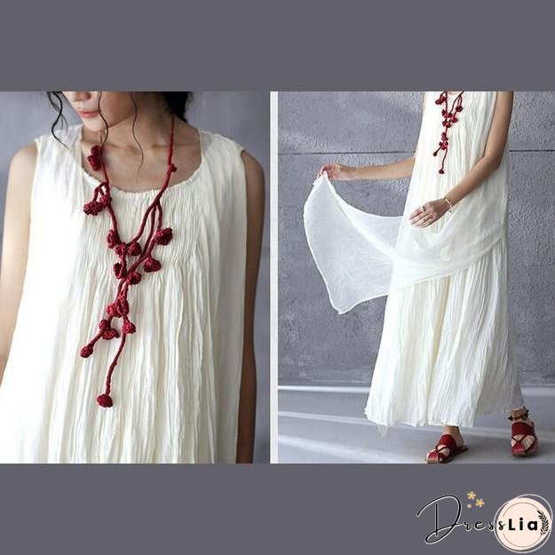 White flowy linen maxi dress sunderss holiday summer dresses