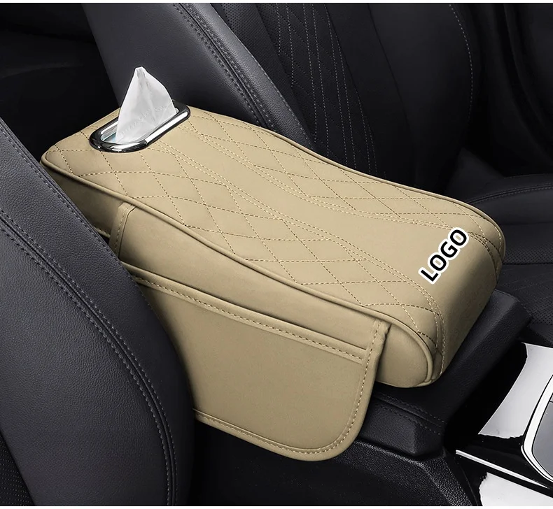 Car multifunctional height increasing and enlarged style armrest box mat