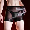 Men's Sexy Ultra-Thin Sheer Glossy Boxer Briefs