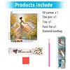 Fille tournesol, kits sp&eacute;ciaux de peinture en forme de 5d bricolage partiel en diamant pour adultes, d&eacute;butants, d&eacute;coration int&eacute;rieure, peintures de diamants, art de pierres pr&eacute;cieuses 30x30cm