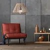 Woven Paper Rope Lamp Shade Simulation Rattan Light Shade for Living Room Hotel