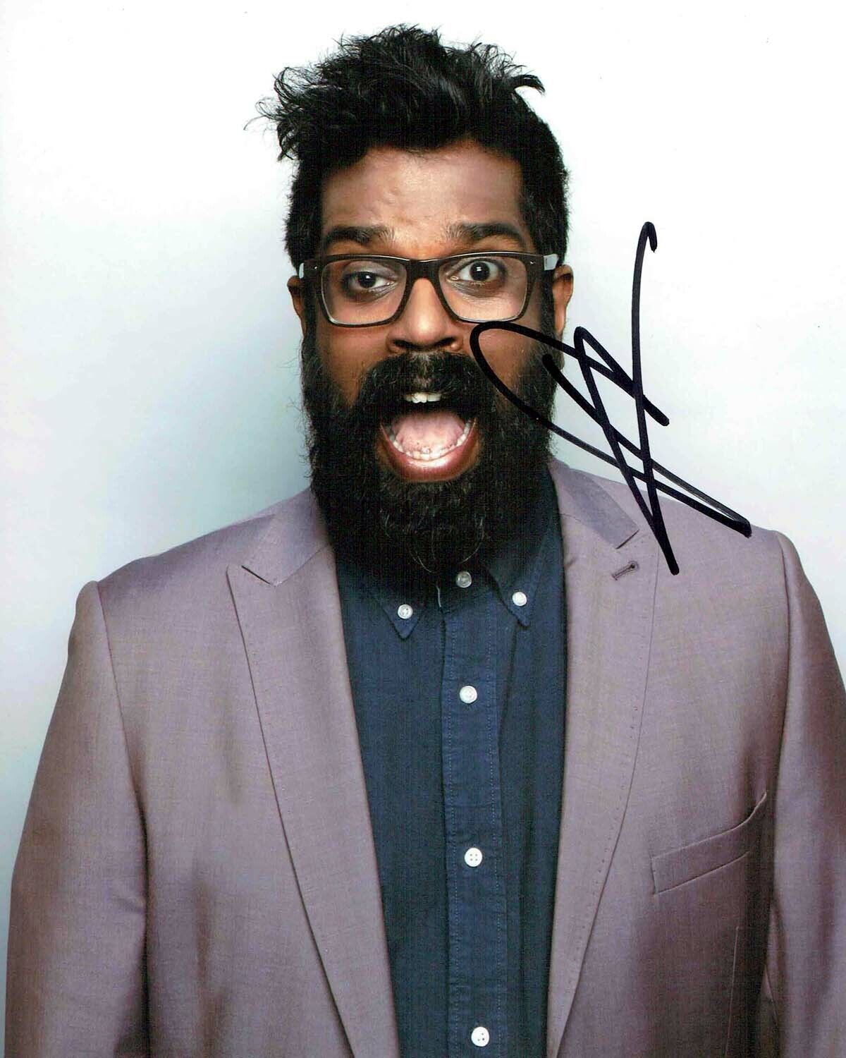 Romesh RANGANATHAN SIGNED Autograph 10x8 Photo Poster painting 1 AFTAL COA Stand Up Comedian