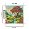 Framed Diamond Painting - Full Round Drill - Flowering Tree (25x25cm)