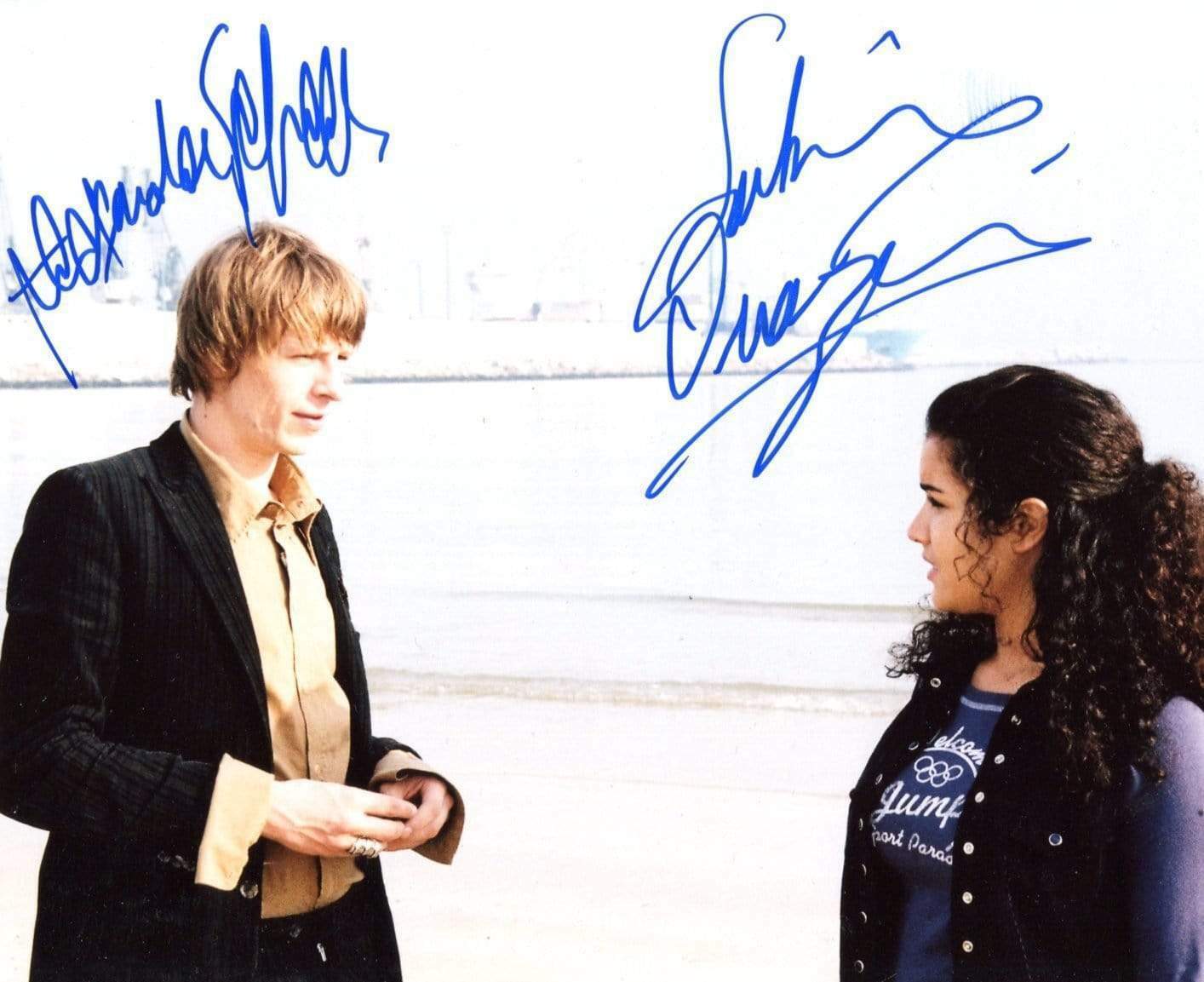 Sabrina Ouazani & Alexander Scheer autographs, signed Photo Poster painting