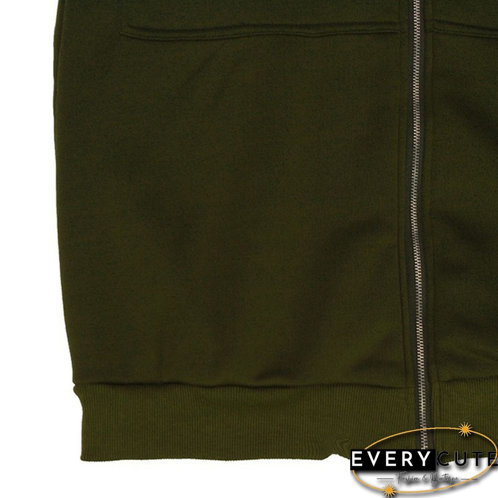 12 Colors New Autumn And Winter Women's Hooded Sweater Thick Long-Sleeved Jacket Casual Zipper Cardigan Loose Coat