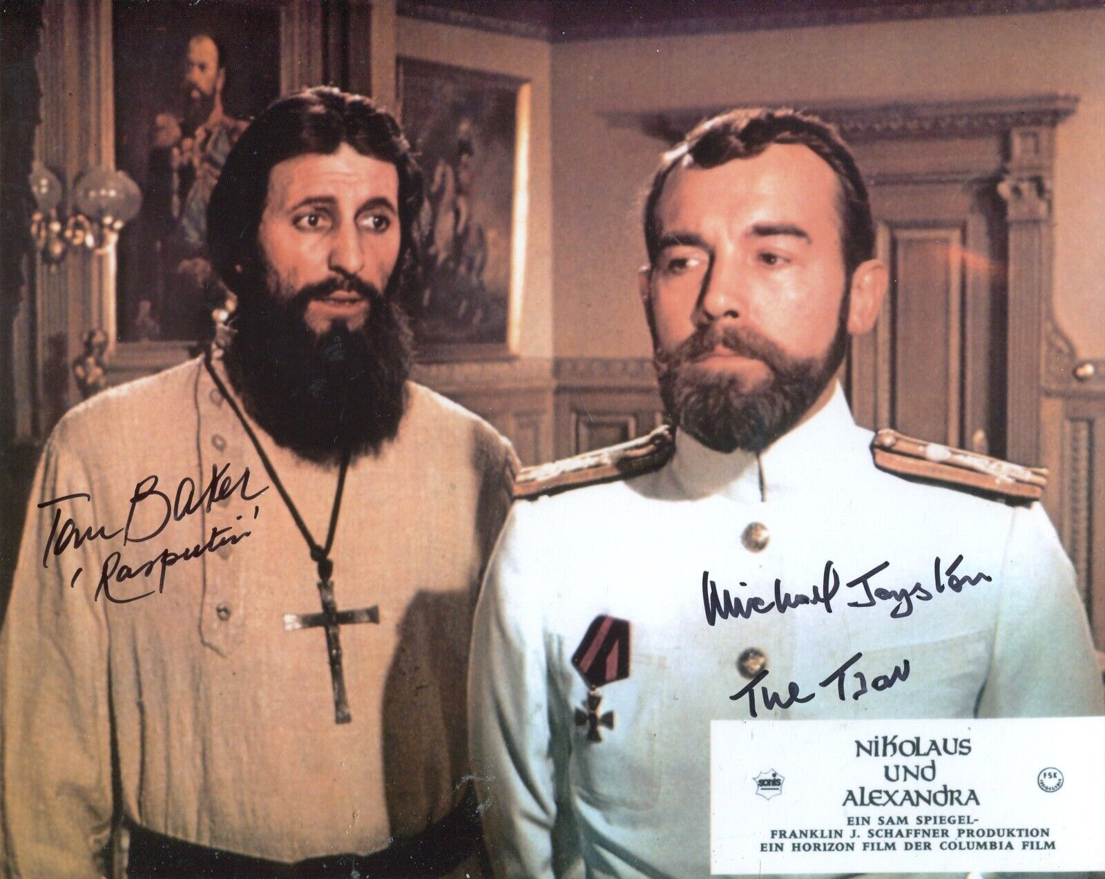 Nicholas & Alexandra movie Photo Poster painting signed by Michael Jayston & Tom Baker - UACC RD