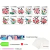12Pcs Butterfly Dragonfly DIY Diamond Painting Greeting Cards for Adults Gifts