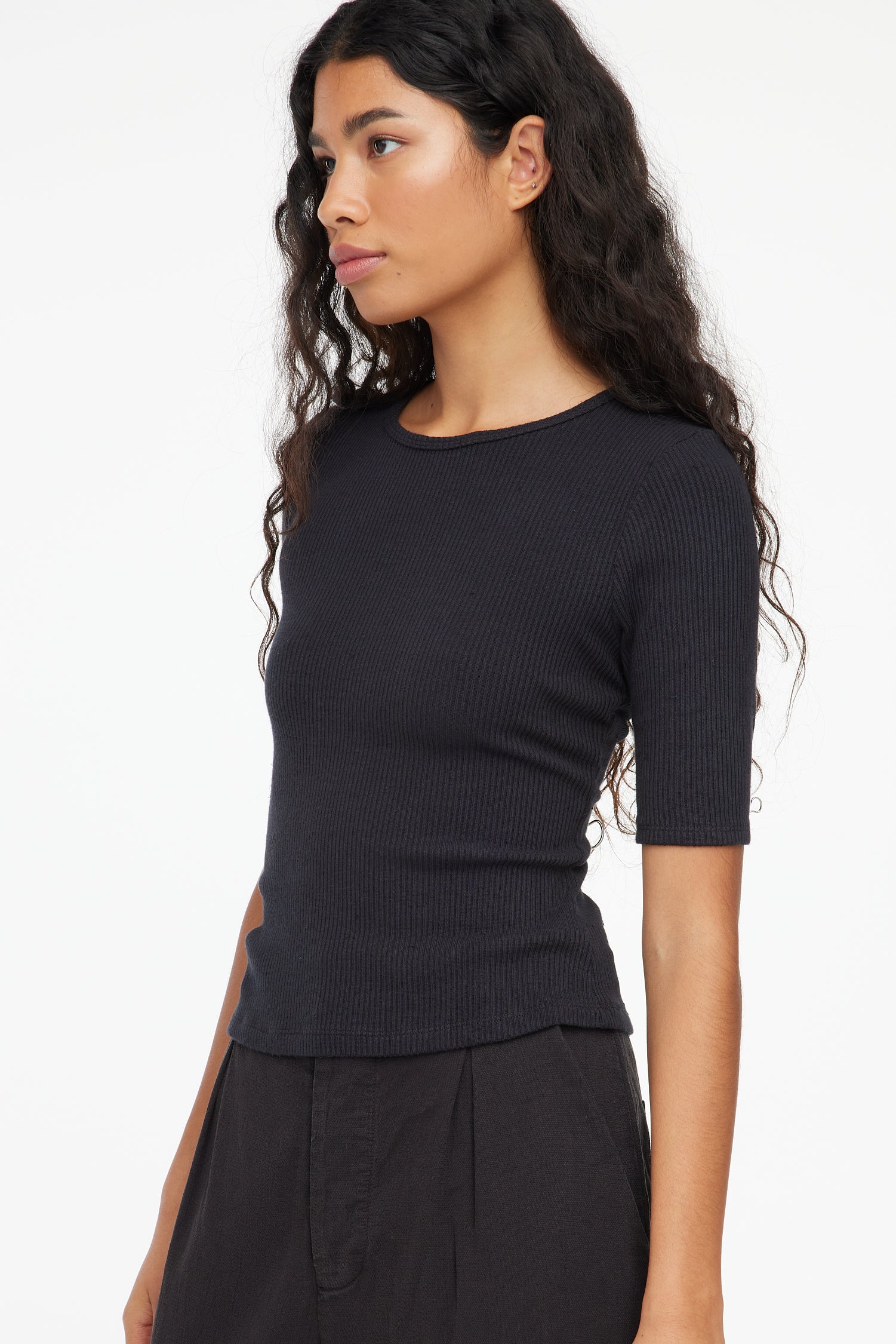 Modal Luxe Lounge Rib Tee