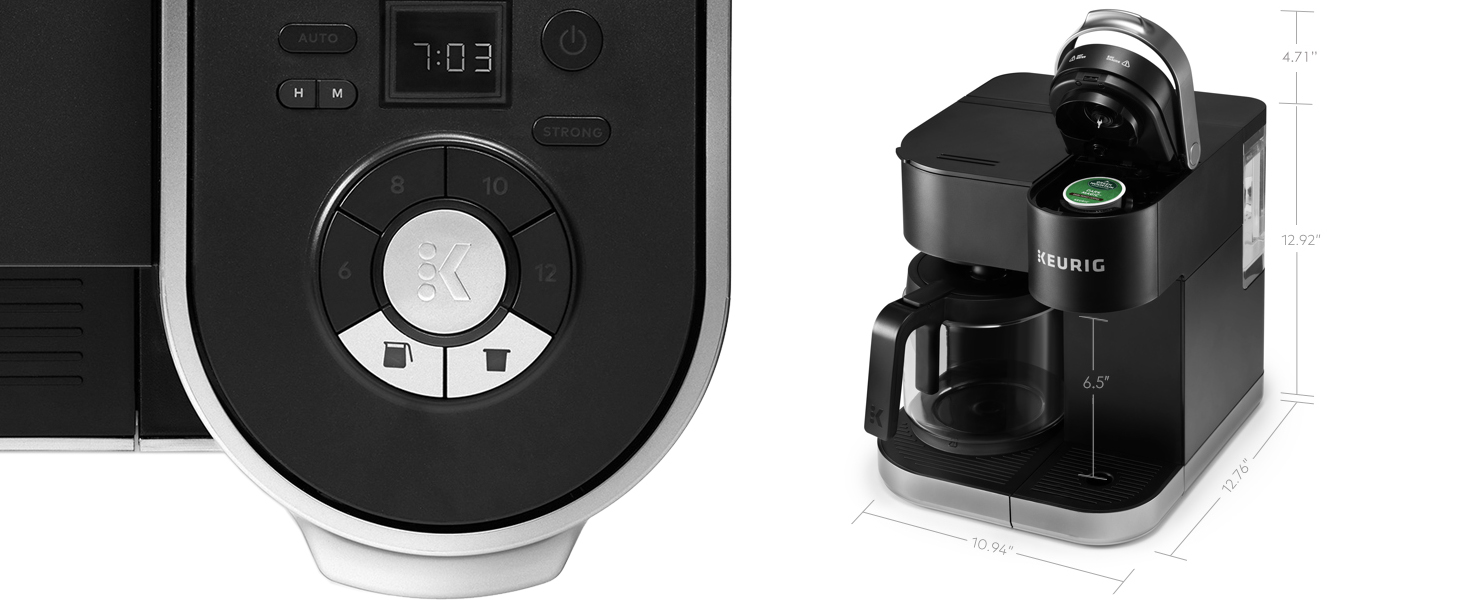 keurig k-duo single serve and carafe coffee maker, coffeemaker, kduo, brewer, ground coffee