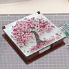 Wooden DIY Cherry Blossom Tree Diamond Painting Kit Note Box with 160 Papers