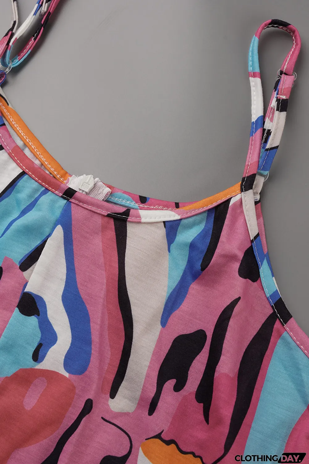 Yellow Sexy Casual Print Backless Spaghetti Strap Regular Jumpsuits